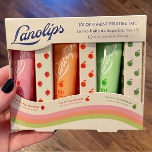 Lanolips 101 Ointment Fruities Trio peach green apple strawberry